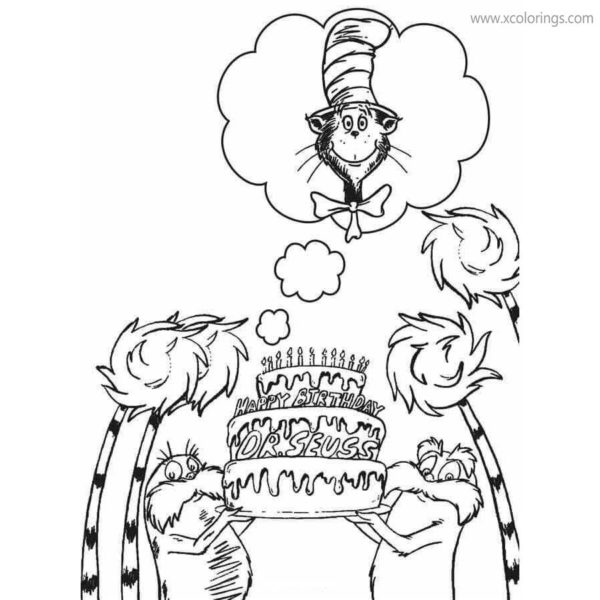 Happy Birthday Dr Seuss Coloring Pages Free To Print XColorings