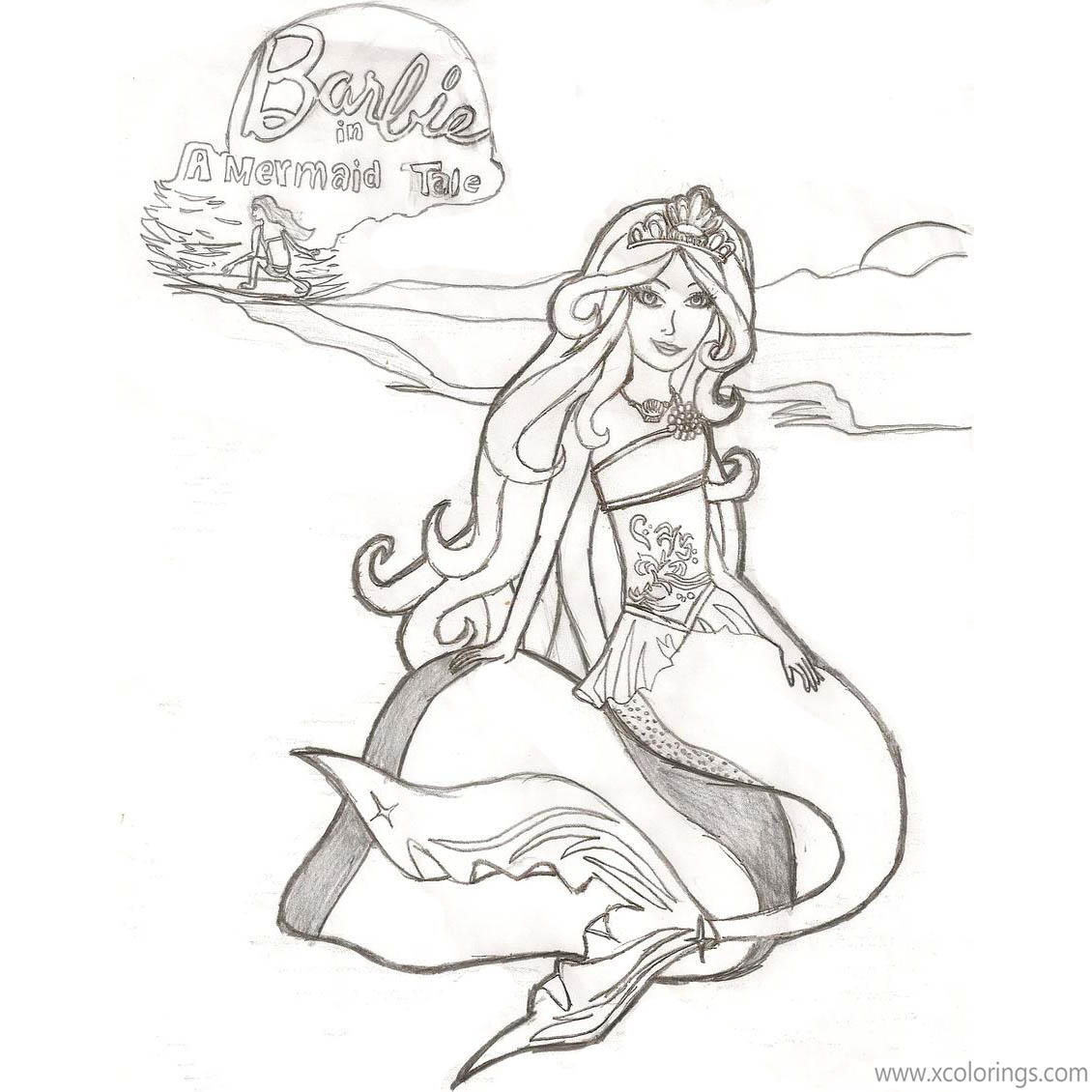 Barbie Mermaid Tale Coloring Pages Fanart Xcolorings The Best Porn