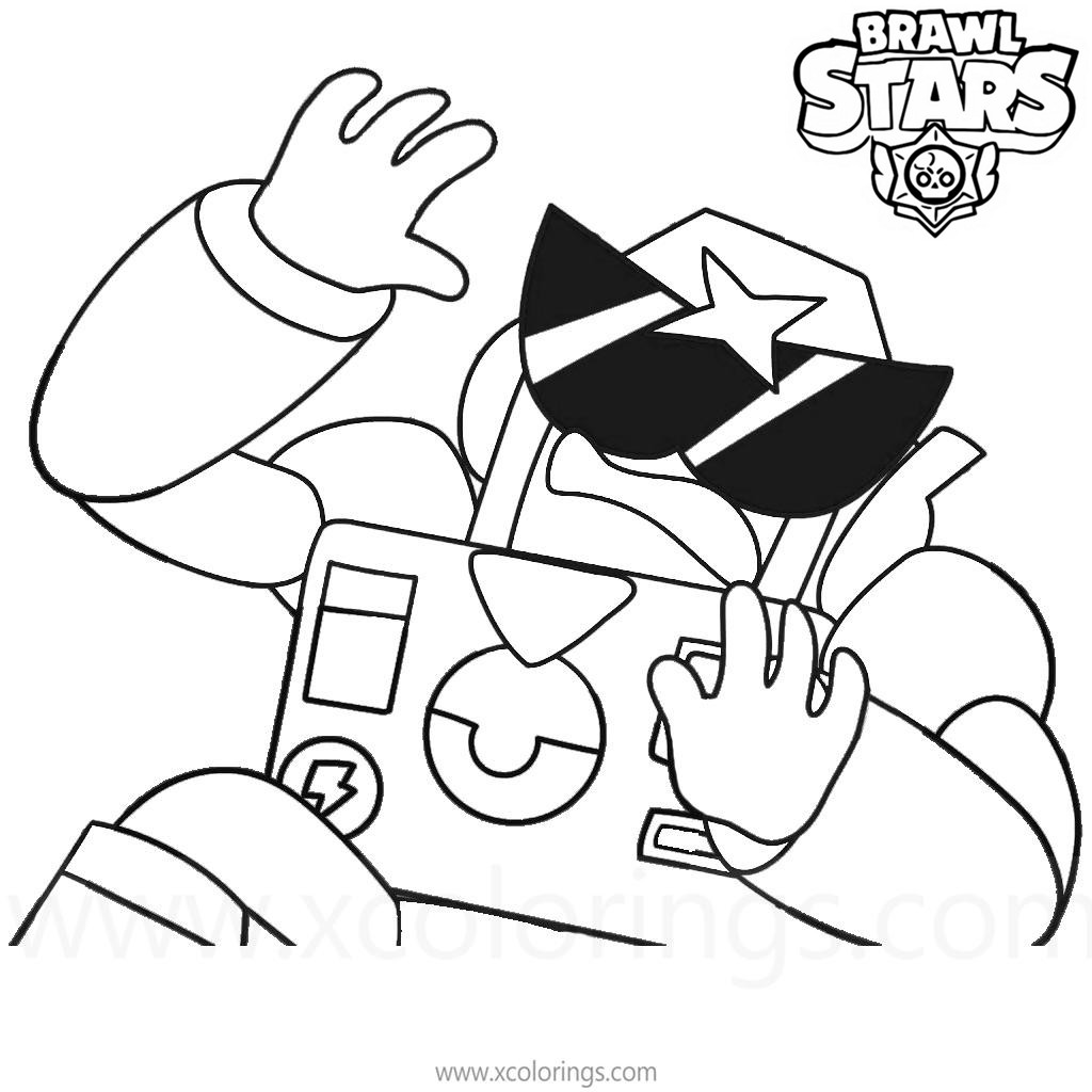 Brawl Stars Coloring Pages Surge