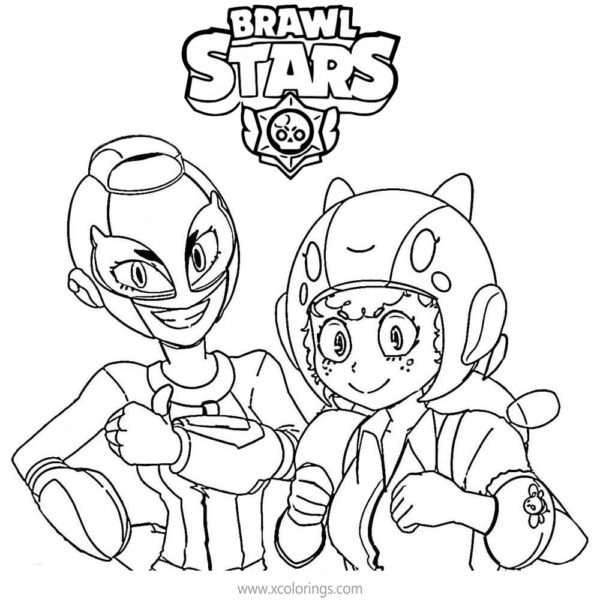 Max Brawl Stars Coloring Pages Max Is Fighting XColorings