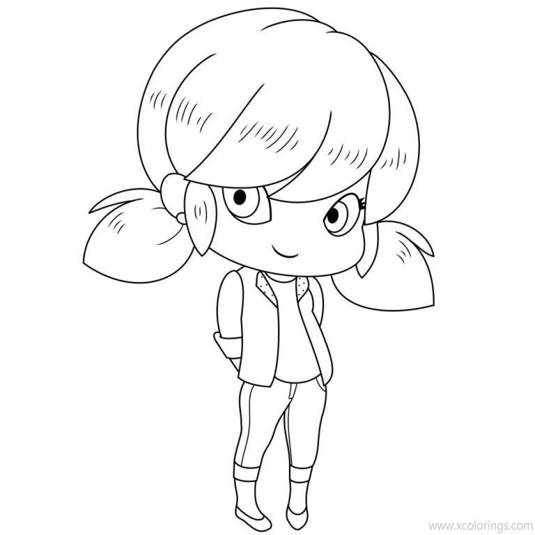 Chibi Miraculous Ladybug Coloring Pages Xcolorings