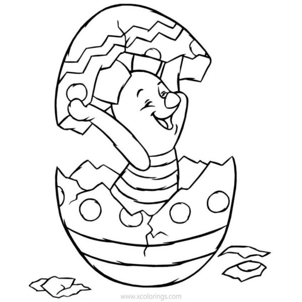 Disney Winnie The Pooh Easter Coloring Pages Found An Easter Egg