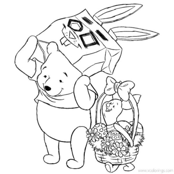 Disney Winnie The Pooh Easter Coloring Pages Found An Easter Egg