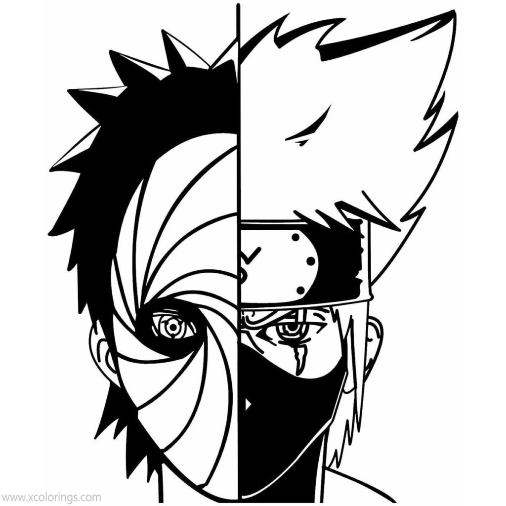 Kakashi With Mask Coloring Pages Xcolorings Hot Sex Picture