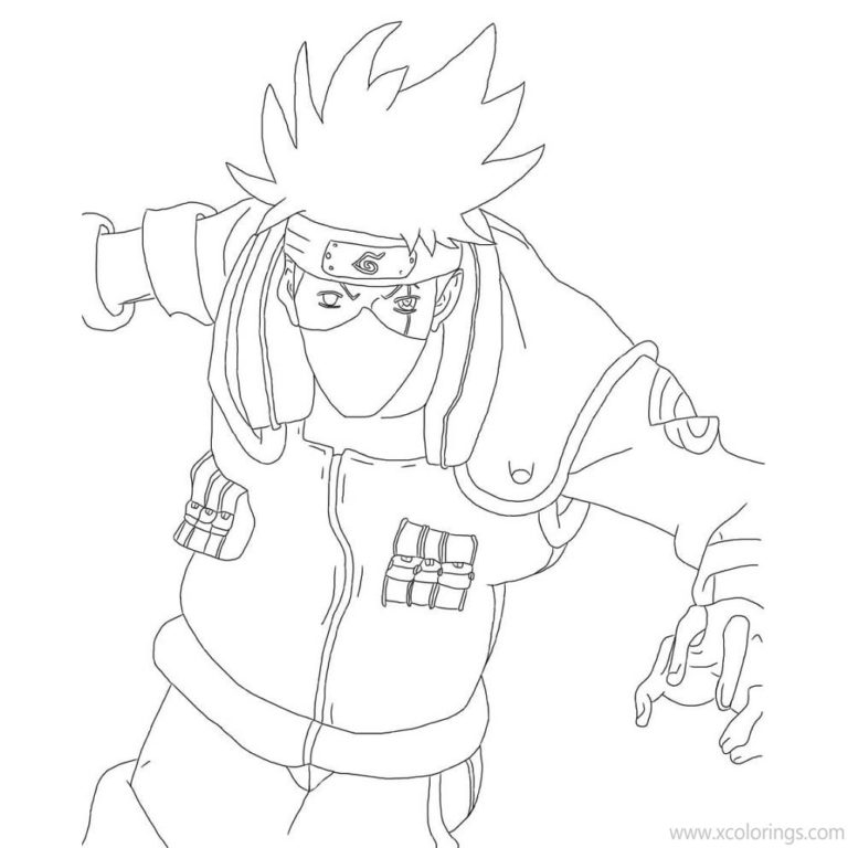 Kakashi From Naruto Coloring Pages Xcolorings Kulturaupice