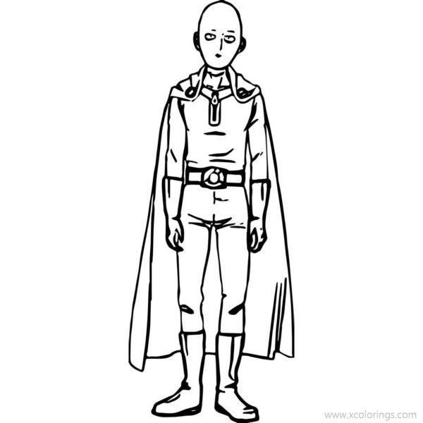 One Punch Man Coloring Pages Characters XColorings