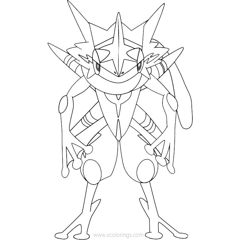 Greninja Coloring Pages Coloring Home Bank Home