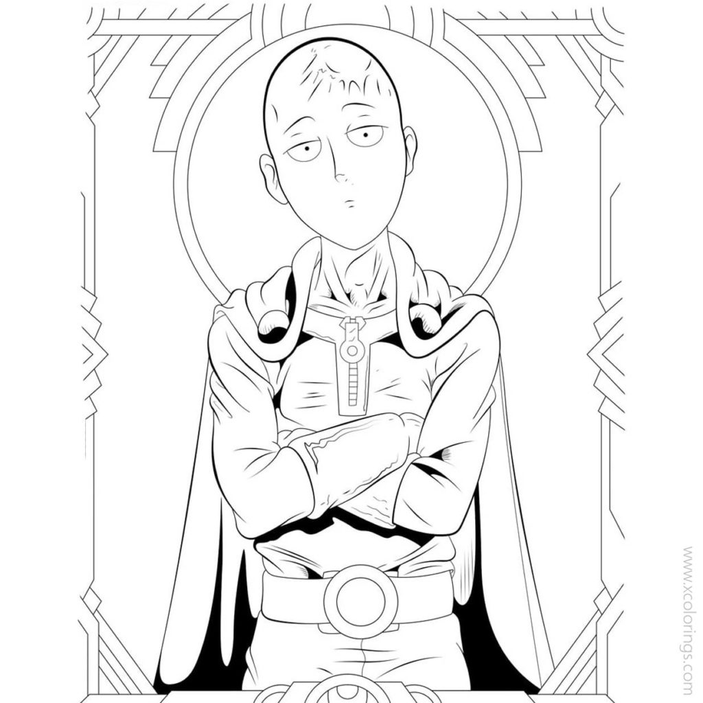 One Punch Man Coloring Pages Fan Fiction Xcolorings The Best Porn Website