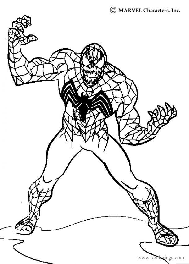 Official Carnage Coloring Pages - XColorings.com