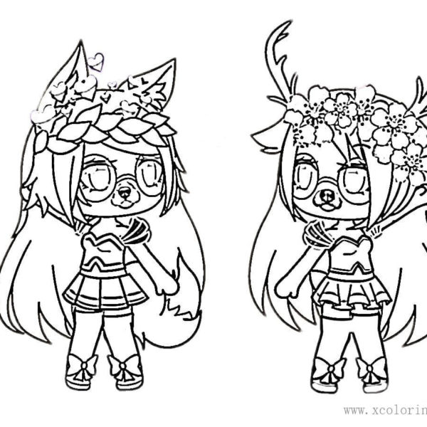 Download Gacha Life Coloring Pages Archives - XColorings