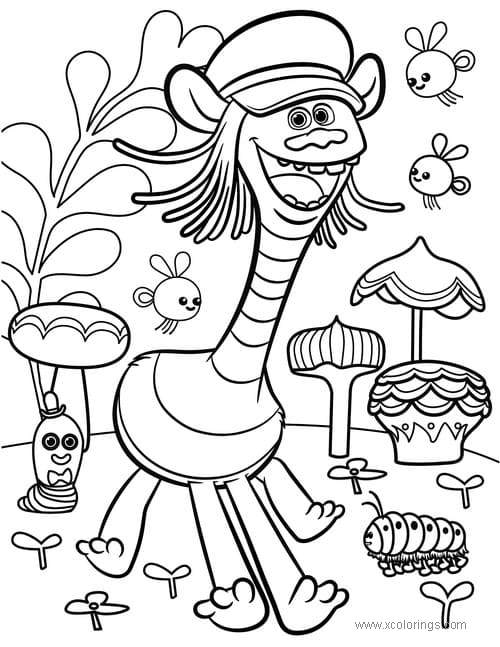 trolls world tour coloring pages character cooper