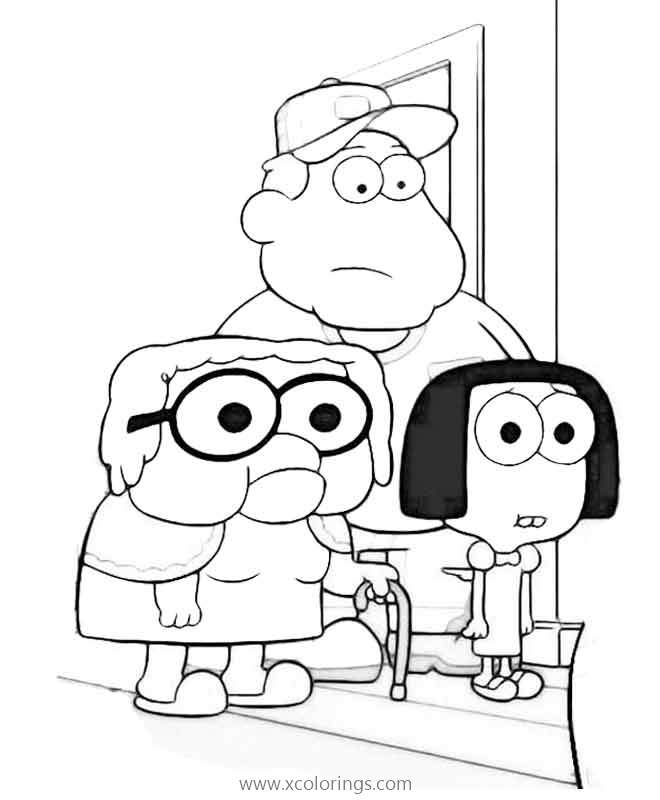 Big City Greens Coloring Pages Characters - XColorings.com