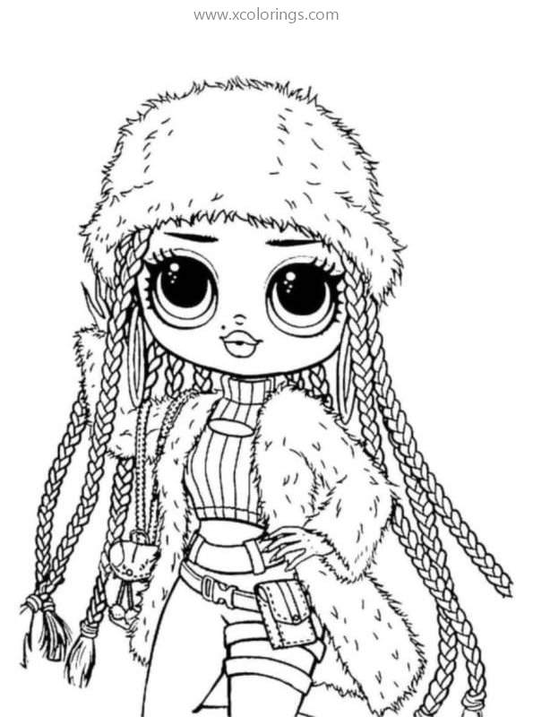lol omg dolls coloring pages snowlicious xcoloringscom