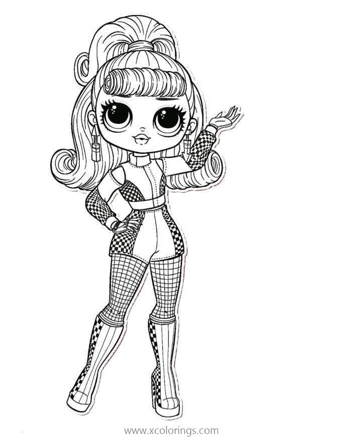 Lovely OMG Dolls Coloring Pages - XColorings.com