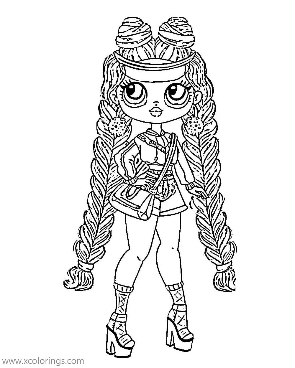 Older sister from LOL OMG Doll Coloring Pages XColorings com
