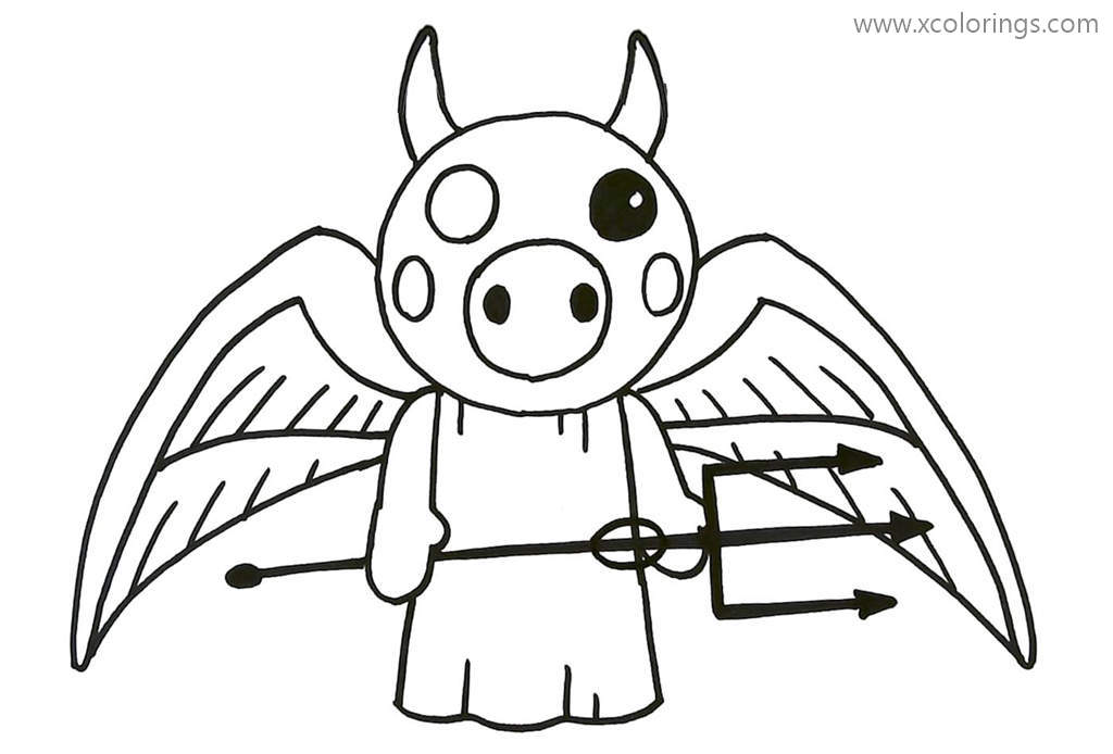Demon From Piggy Roblox Coloring Pages Xcolorings Com - zizzy roblox piggy coloring pages