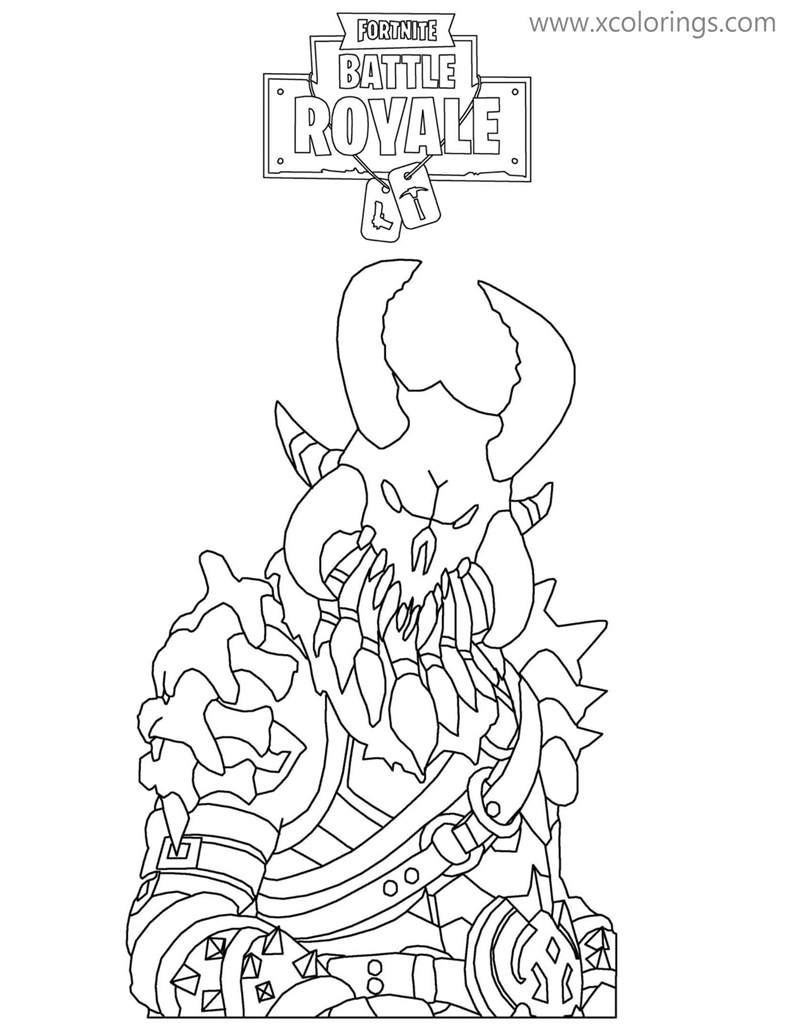 Fortnite Ragnarok Coloring Pages - XColorings.com