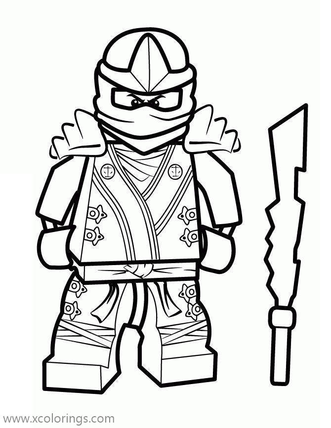 Ninja of Fire from Lego Ninjago Coloring Pages - XColorings.com