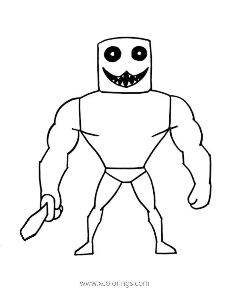 Noobius Roblox Coloring Pages Bakon Xcolorings Com - roblox halloween coloring pages