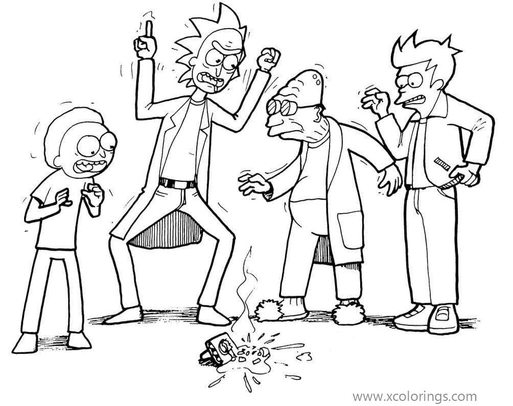 rick-and-morty-coloring-pages-rick-is-angry-xcolorings