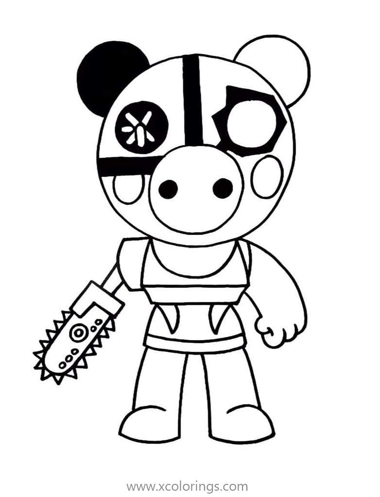 Robby From Piggy Roblox Coloring Pages Xcolorings Com - roblox coloring pages for kids