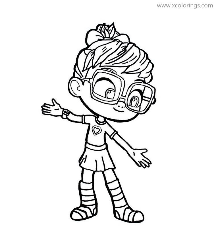Super Girl Abby Hatcher Coloring Pages - XColorings.com