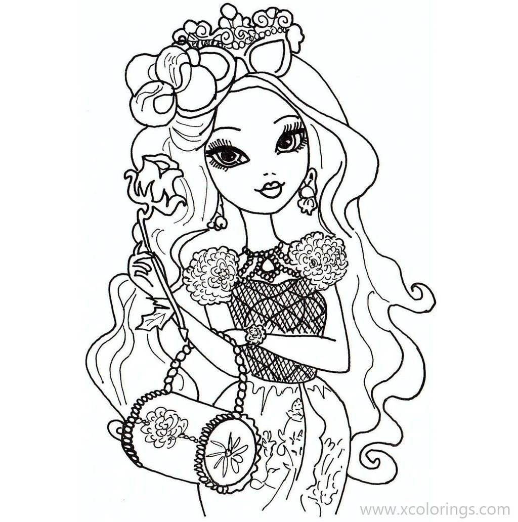 Ever After High Coloring Pages Briar Beauty - XColorings.com