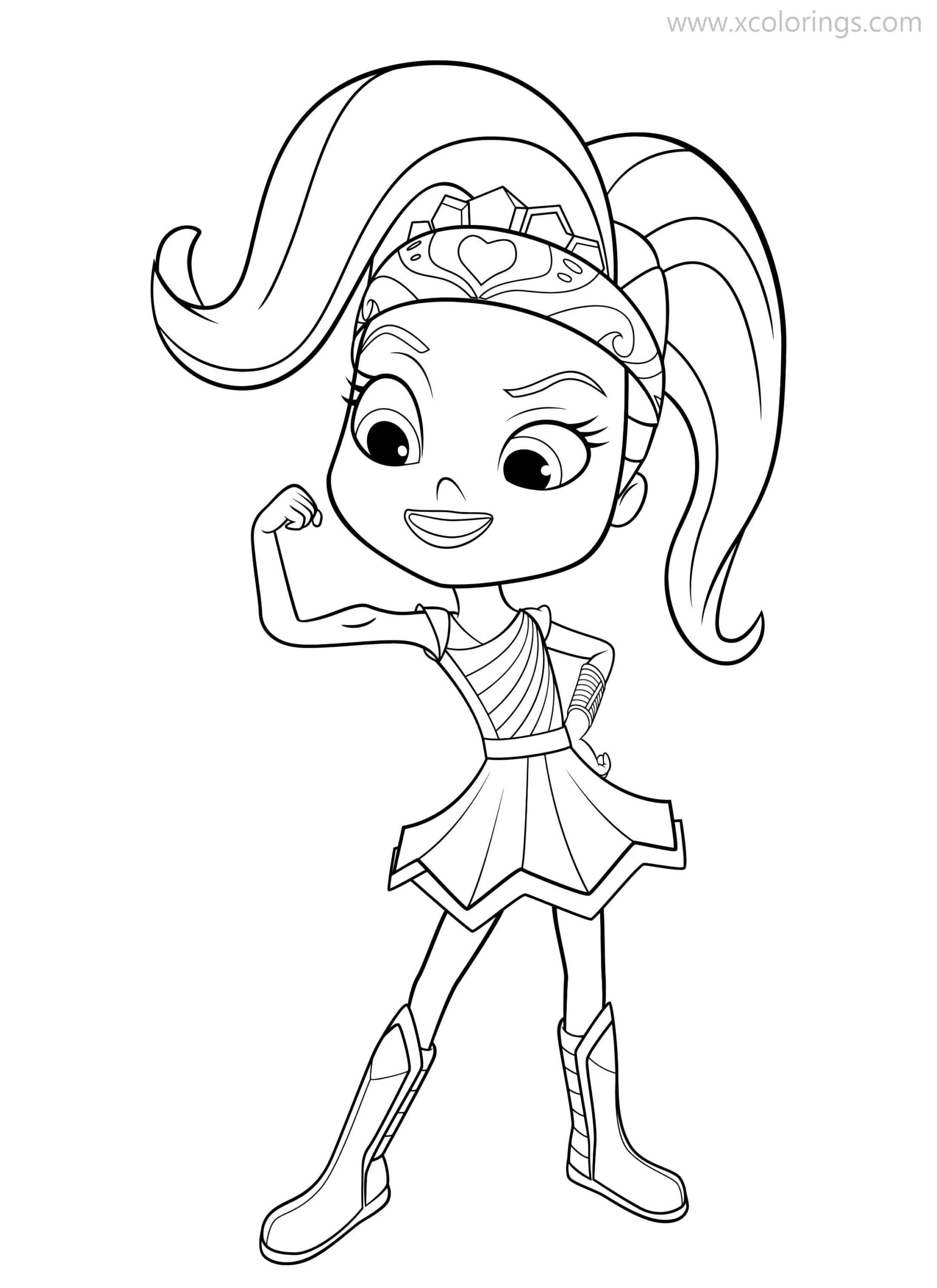 Rainbow Rangers Coloring Pages Rosie Redd - XColorings.com