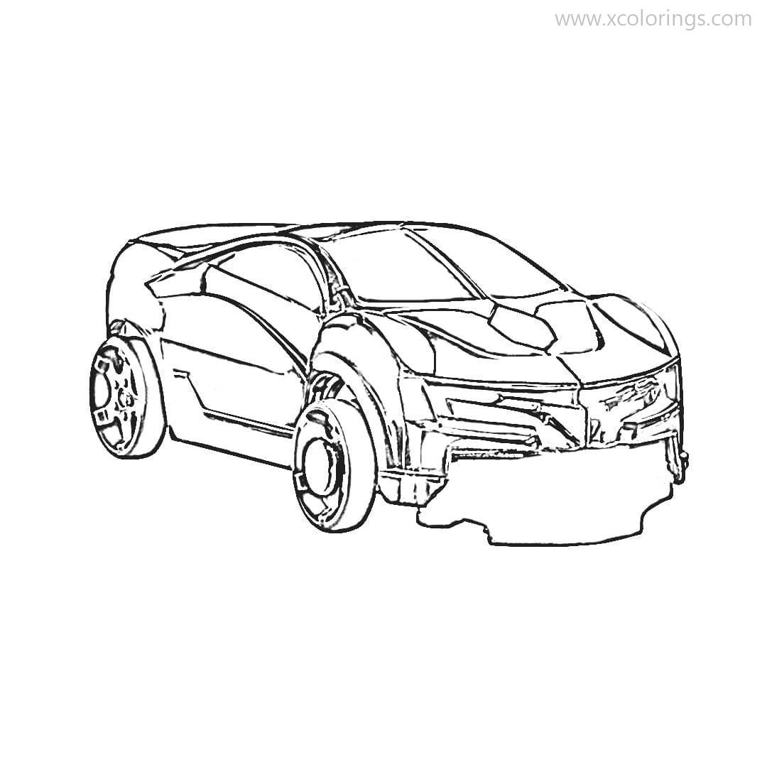 Screechers Wild Race Car Machine Coloring Pages - XColorings.com