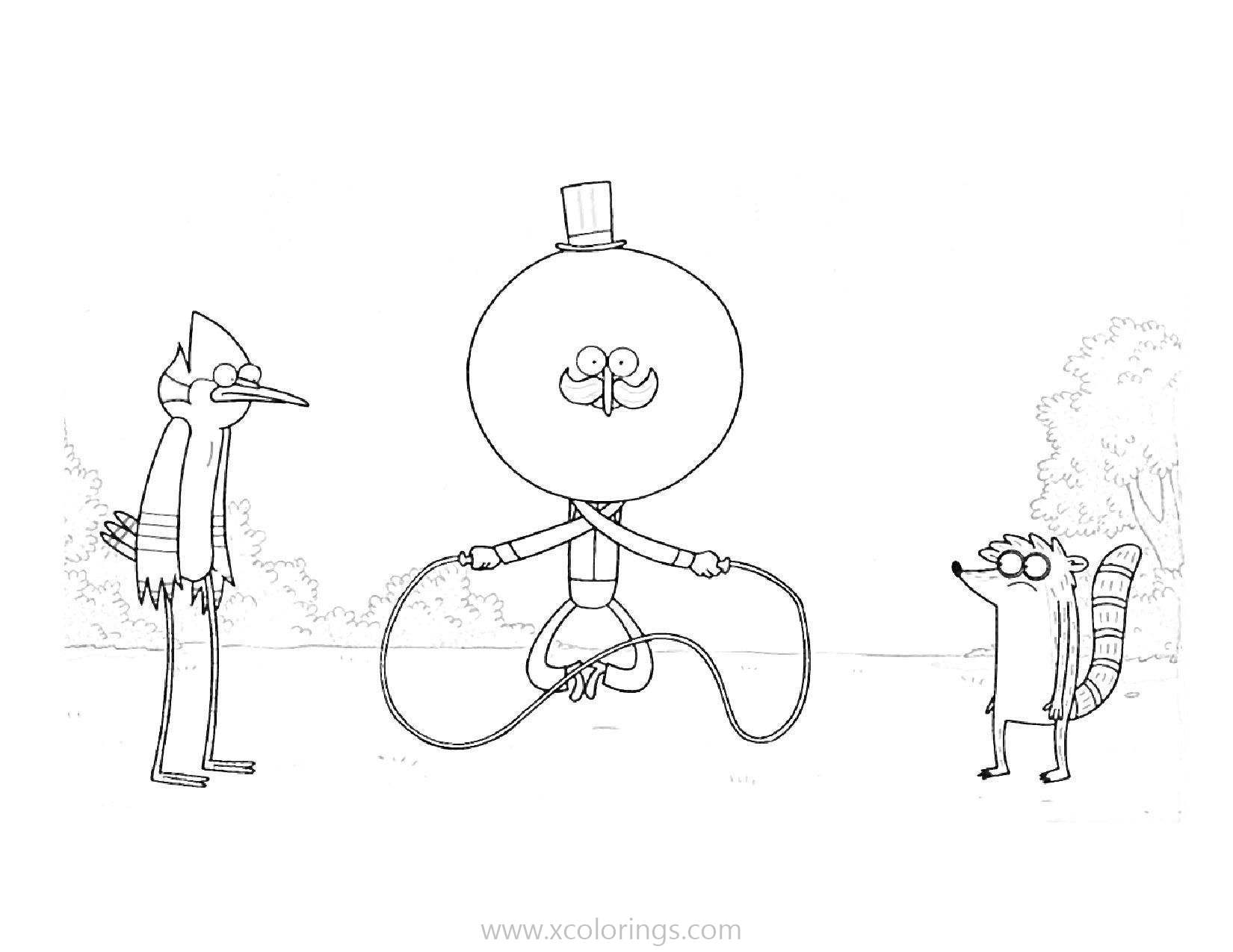 Rigby Regular Show Coloring Page For Kids Free Regula - vrogue.co