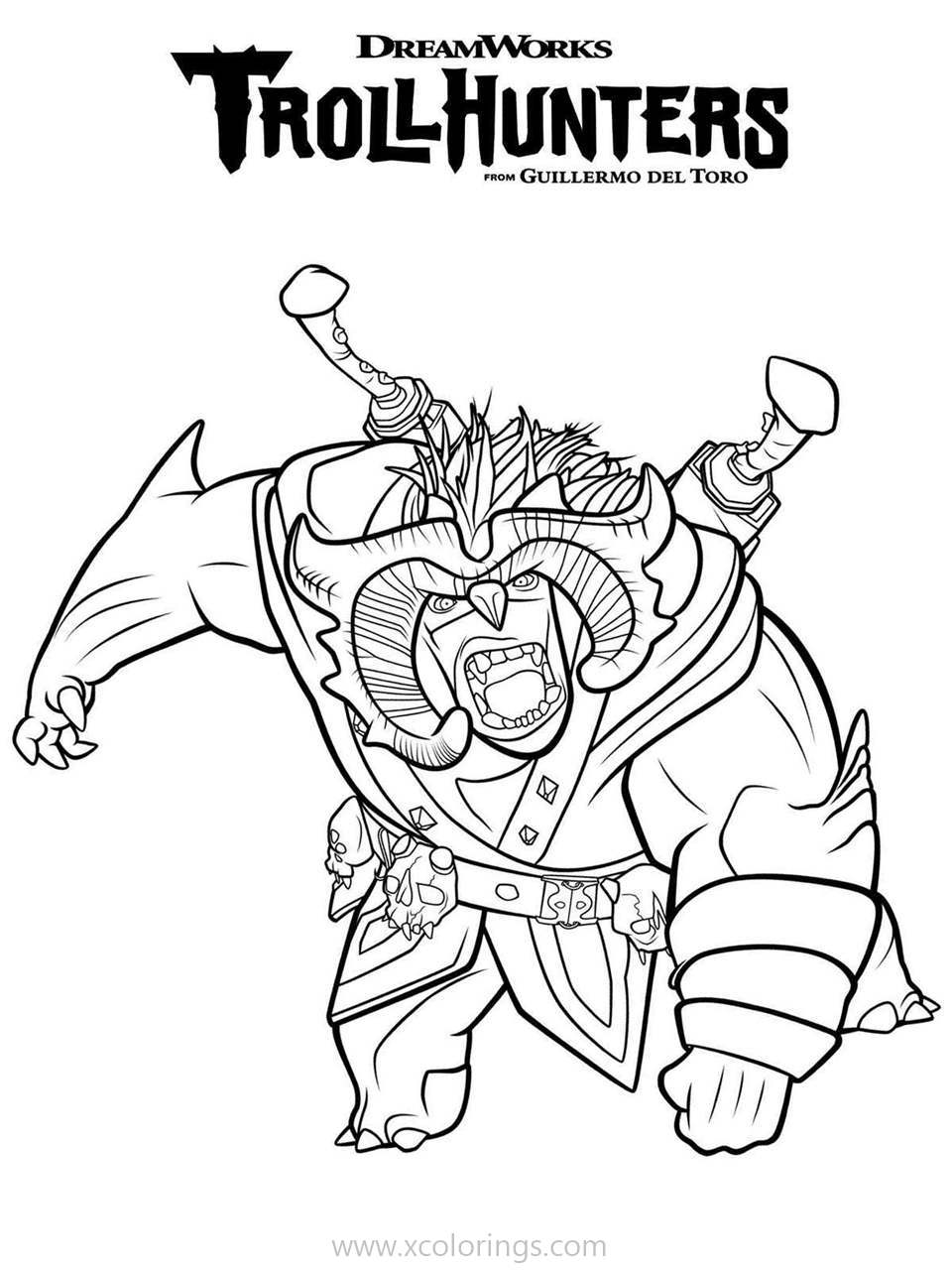 Trollhunters Coloring Pages Bular - XColorings.com