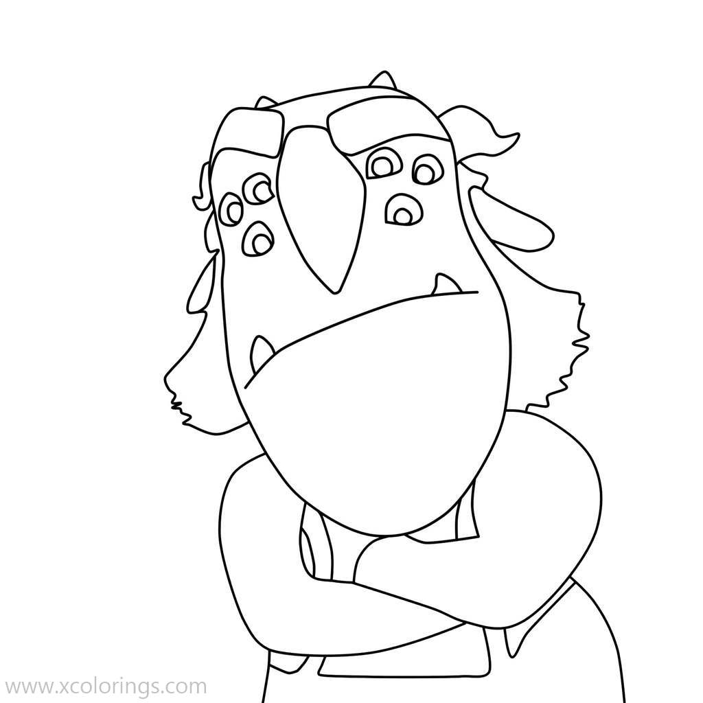 Trollhunters Coloring Pages - Coloring page trollhunters scary bular