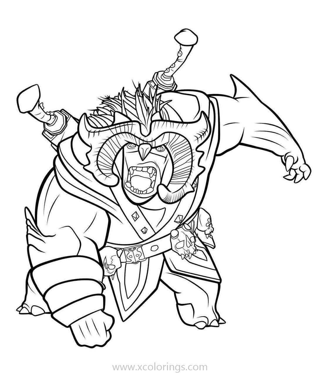 Trollhunters Troll Bular Coloring Pages - XColorings.com