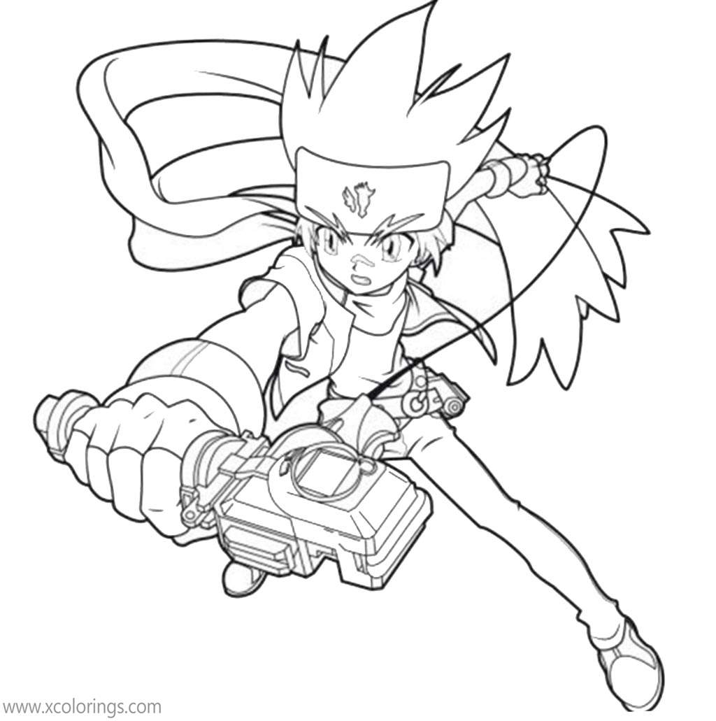 Beyblade Character Gingka Coloring Pages - XColorings.com