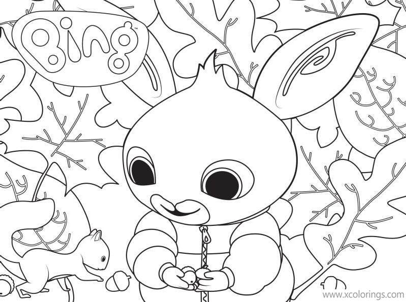 Bing Bunny Coloring Pages Character Charlie - XColorings.com