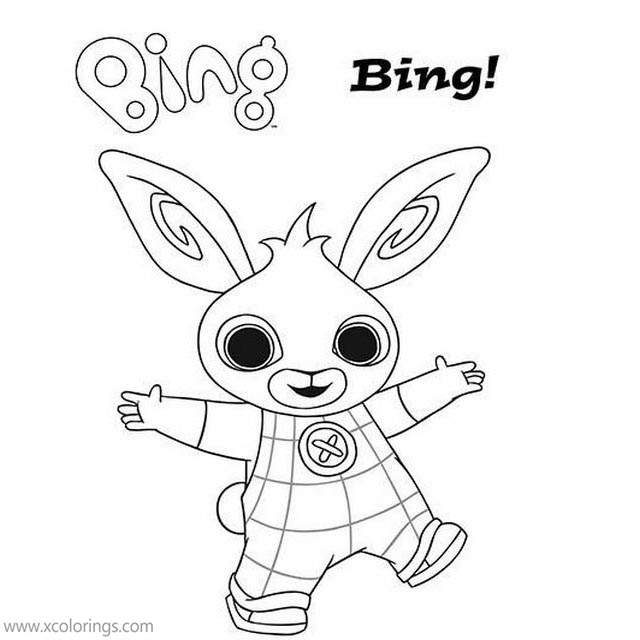 Bing Bunny and Flop Coloring Pages - XColorings.com