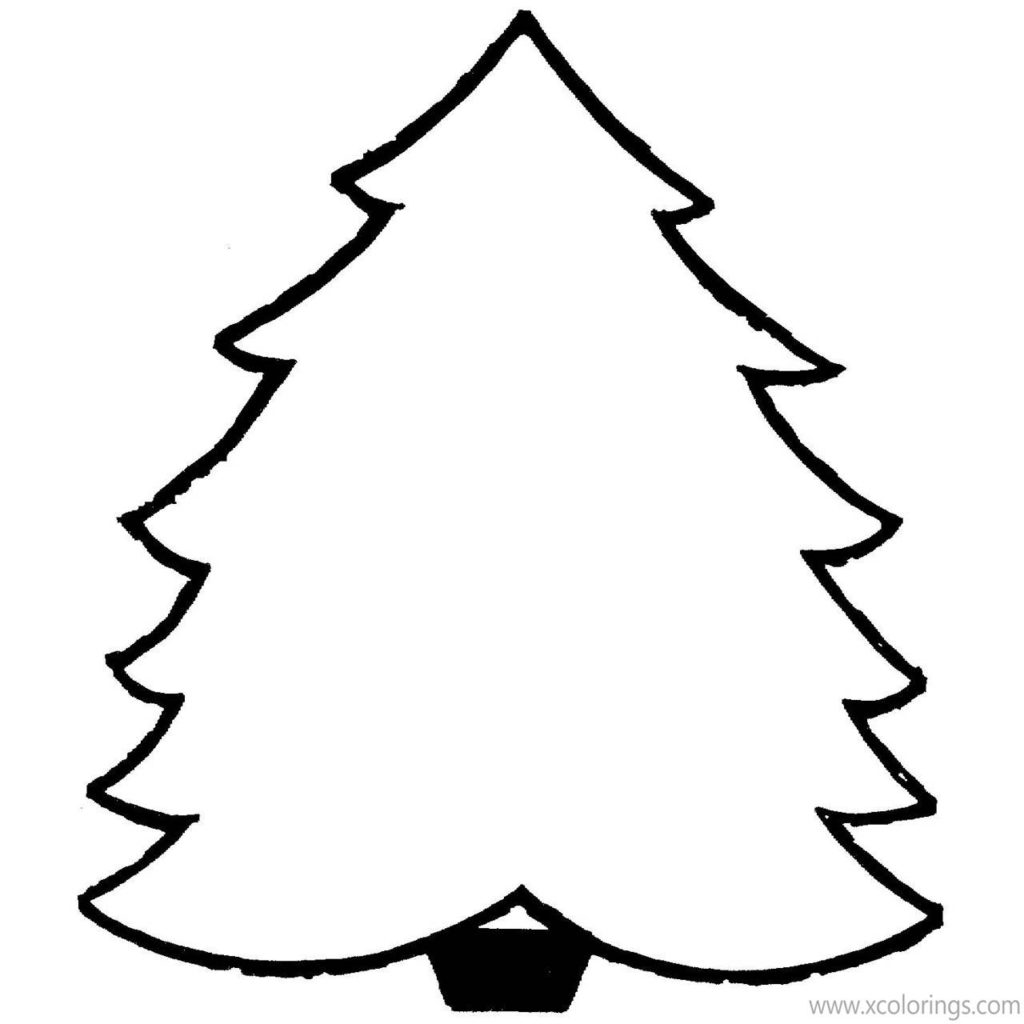 Beautiful Christmas Tree Coloring Pages - XColorings.com