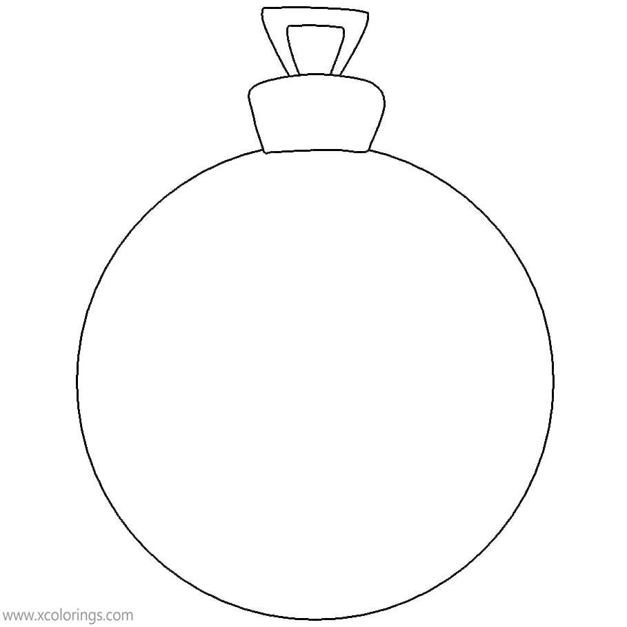 Decorate Blank Christmas Ornament Coloring Pages - XColorings.com