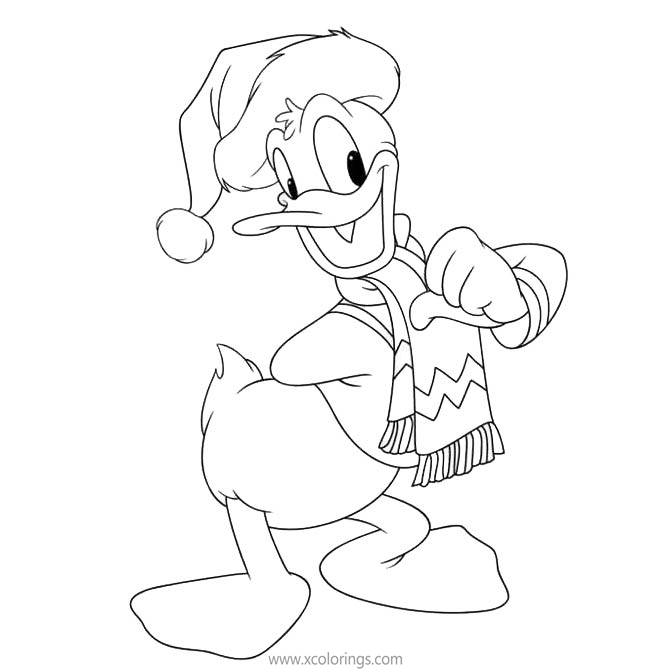 Christmas Coloring Sheets Donald Duck Coloring Pages