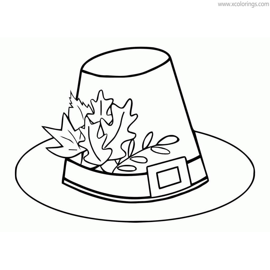 Pilgrim Hat Coloring Pages Printable Coloring Pages