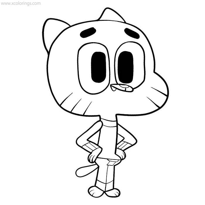 Gumball Colouring In