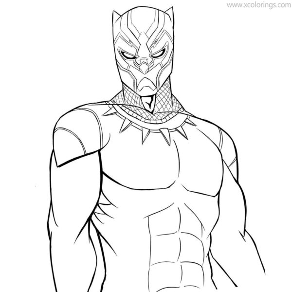 The Avengers Black Panther Coloring Pages - XColorings.com