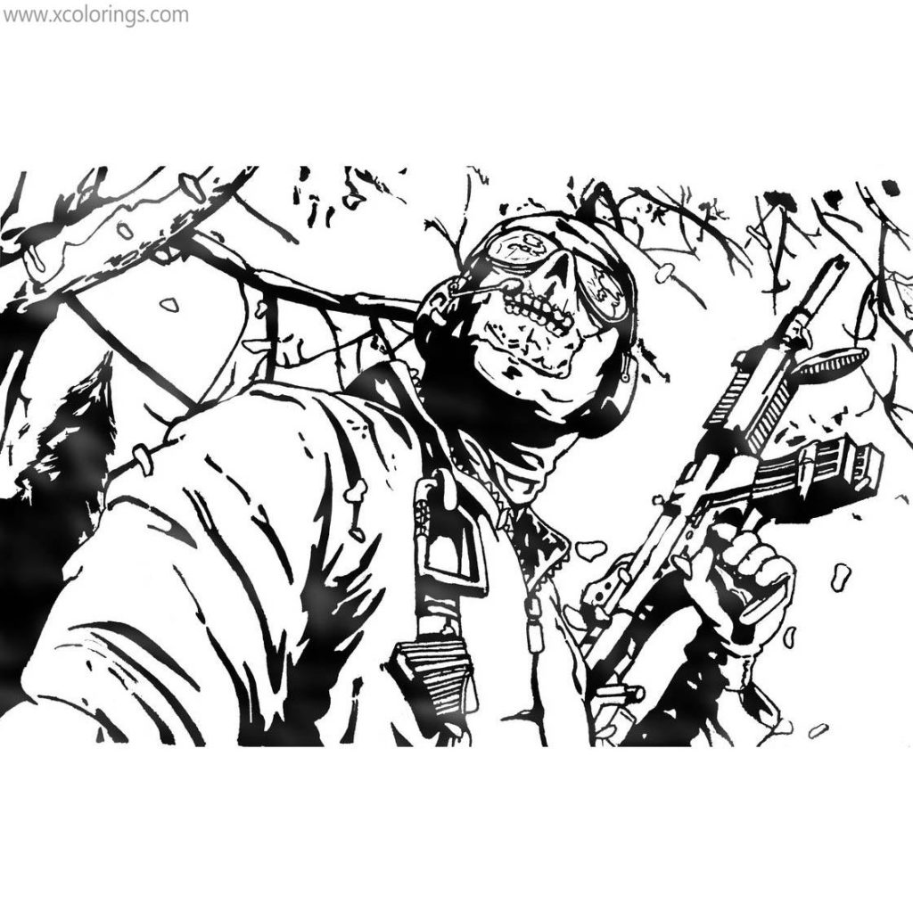 Call of duty coloring pages