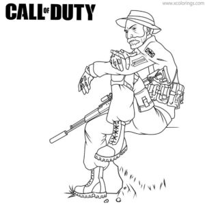 Call Of Duty Coloring Pages GHOST by birdboy100 - XColorings.com