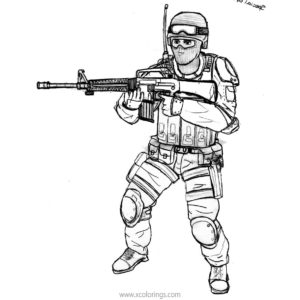 Call Of Duty Coloring Pages Ghost - XColorings.com