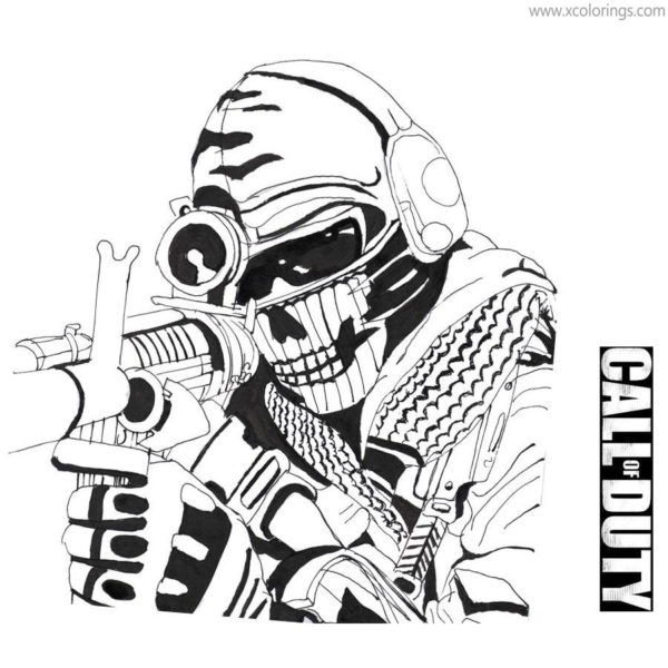 Call Of Duty Coloring Pages Ghost - XColorings.com