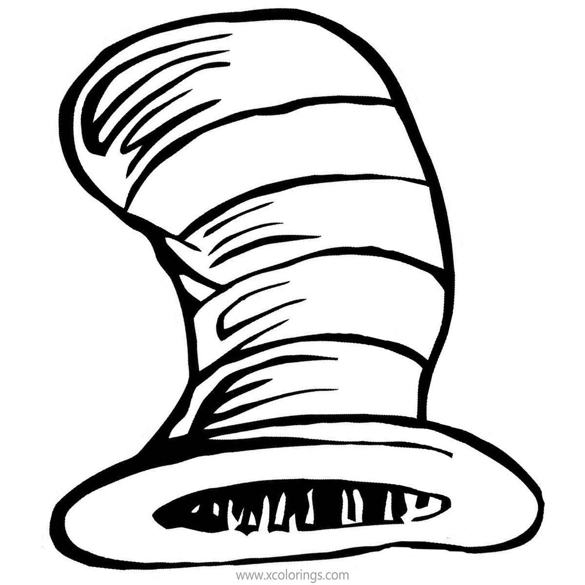 Cat In The Hat Coloring Page Momjunction - Cat Meme Stock Pictures and ...