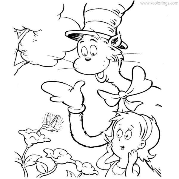 Cat In The Hat Coloring Pages Fanart - XColorings.com