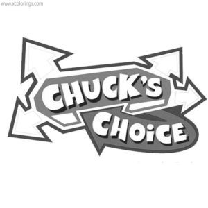 Chuck's Choice Coloring Pages Chuck was Scared - XColorings.com