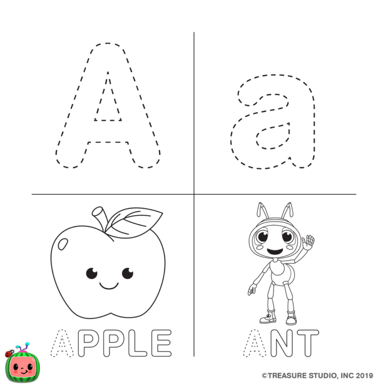 CoCoMelon ABC Coloring Pages Letter B - XColorings.com